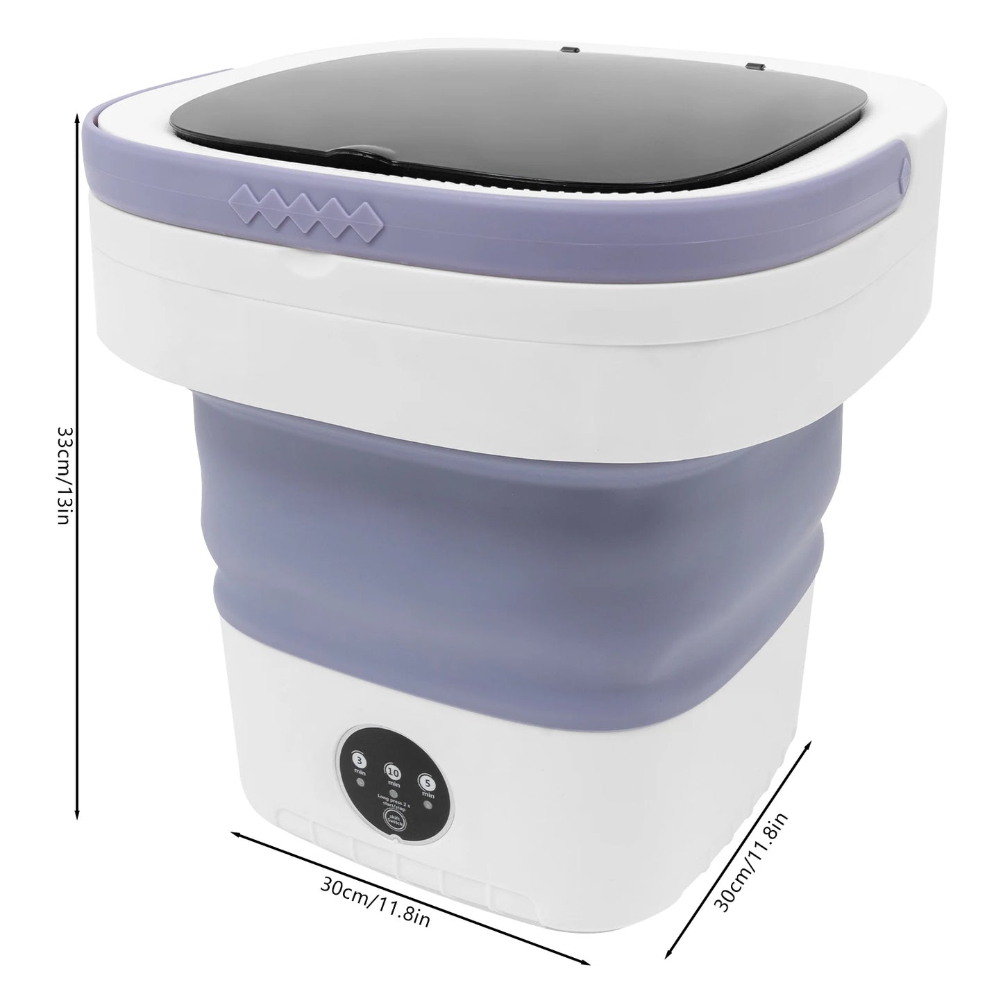 Mini-tvättmaskin 12L – Hopfällbar för små plagg & resa